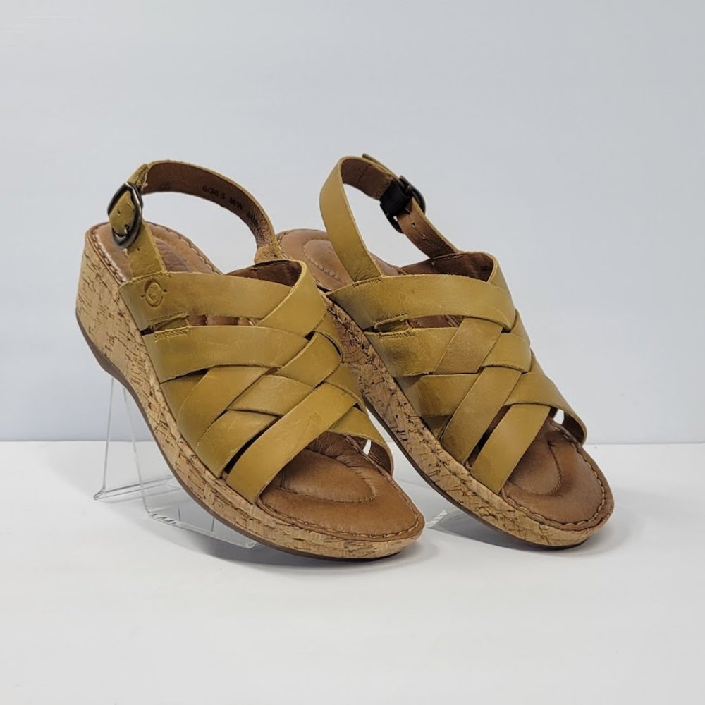 Born Women's Sandals in Mustard Yellow